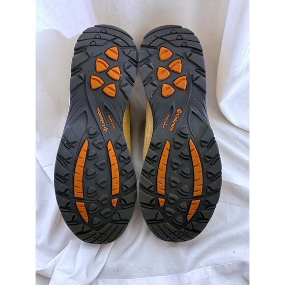 Columbia Waterproof Boots Mens 11.5 Yoncalla Suede Curry Shark Hiking Like New - Picture 7 of 8